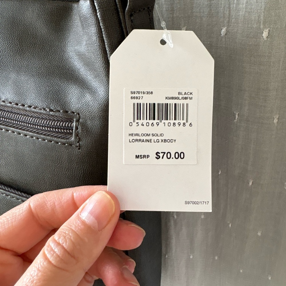 Multisac Gray Women's Crossbody Bag NWT - Picture 4 of 11